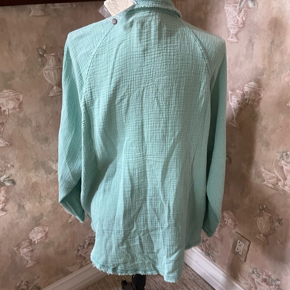 FREE PEOPLE SUMMER DAYDREAM RAW EDGE TOP XS S M - Picture 4 of 6